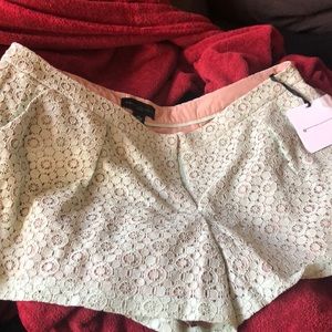 Plus size Victoria Beckham lace shorts